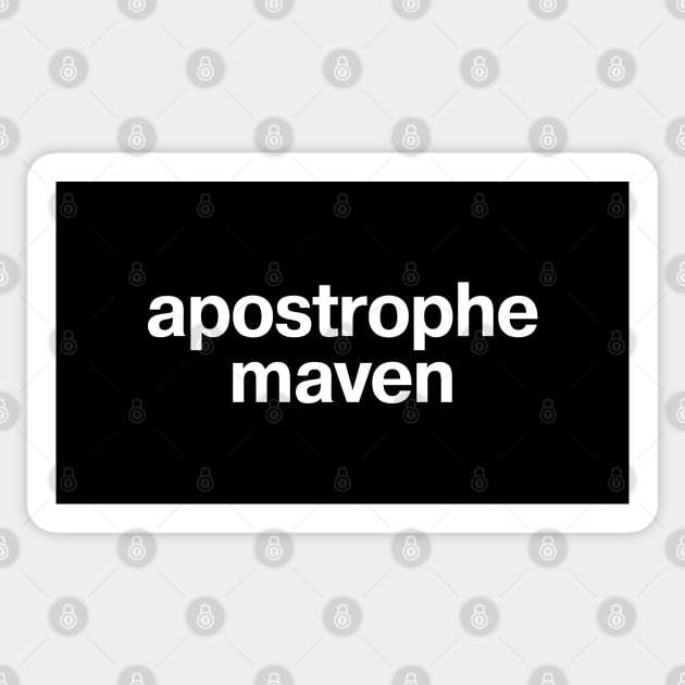 apostrophe maven Sticker by TheBestWords